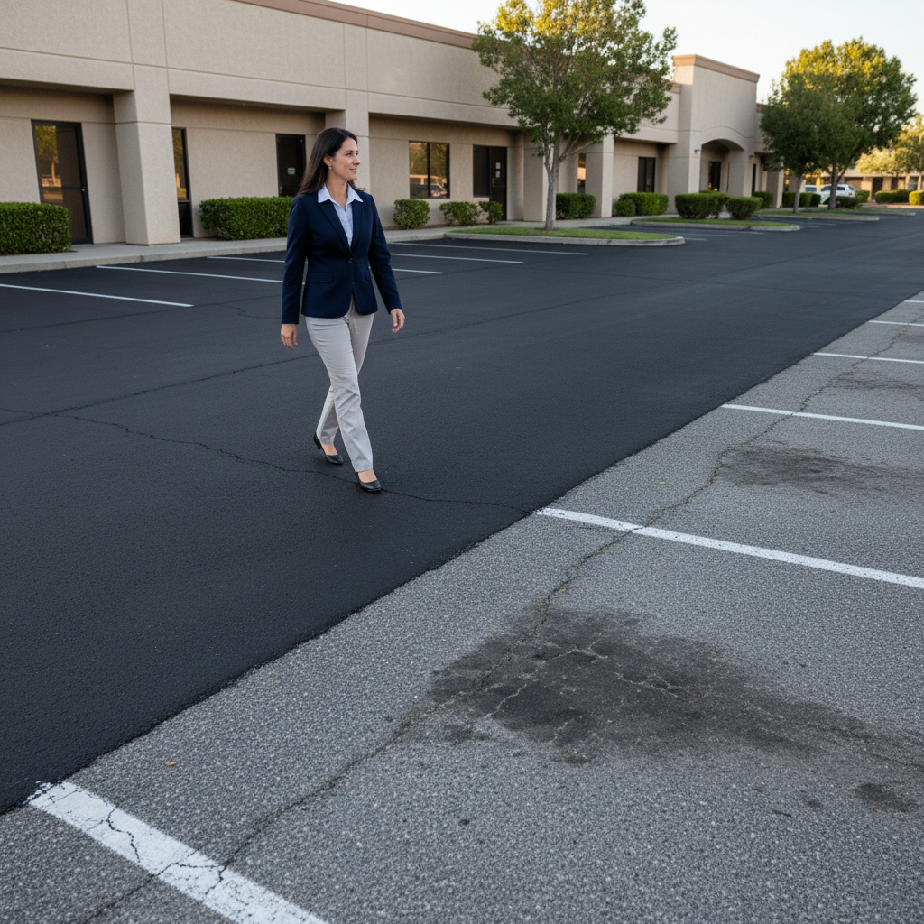 How often to sealcoat an asphalt parking lot