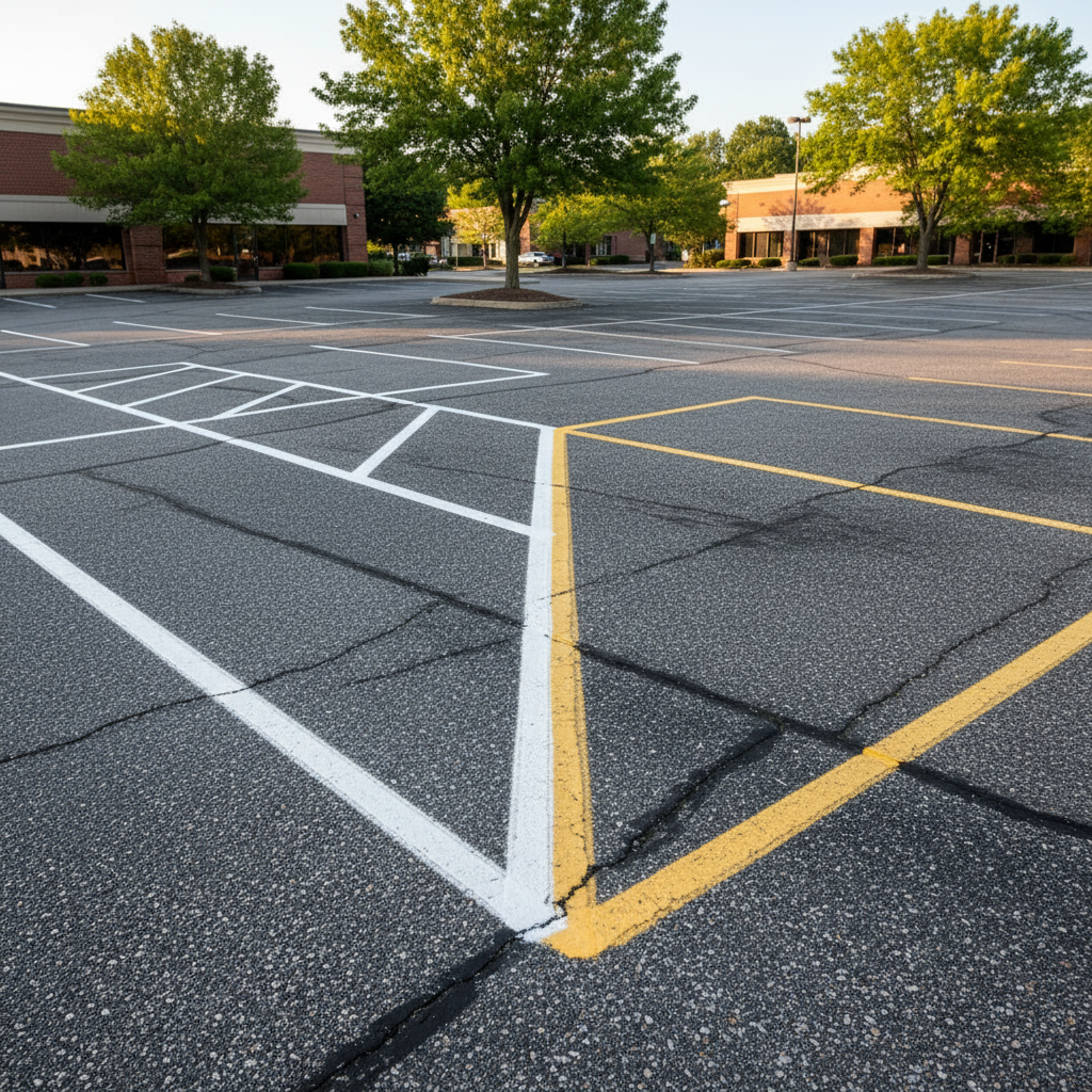 How often to restripe a parking lot