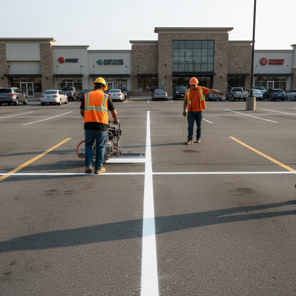 Choosing a parking lot striping contractor
